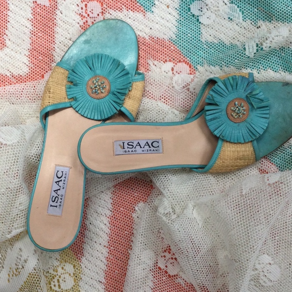 Summer leather and raffa sandals